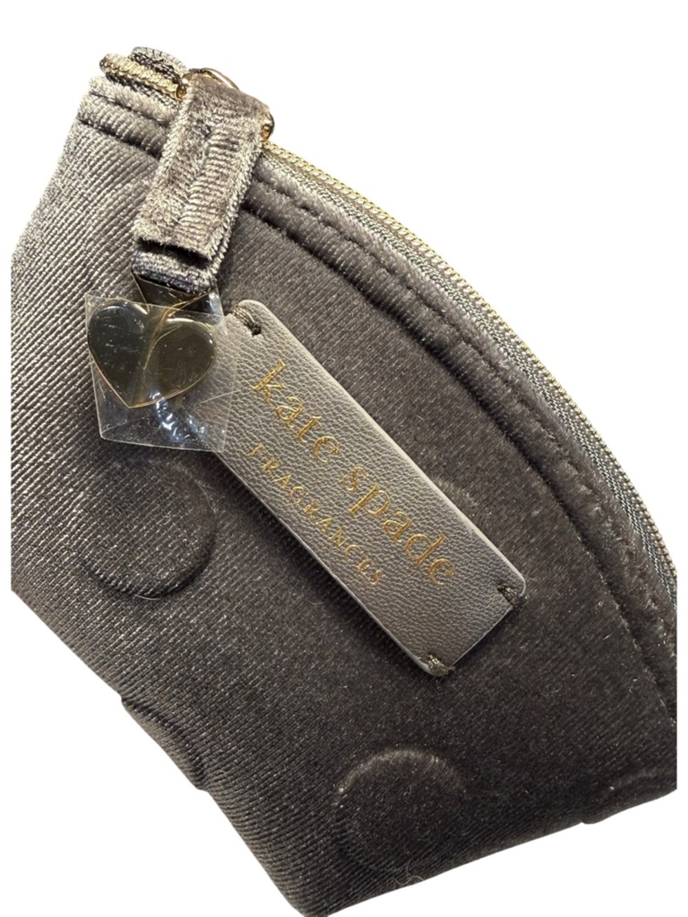Kate Spade New York Fragrance Set Velvet Gray Polka Dot Pouch Spray + Mini NWT - Picture 4 of 7